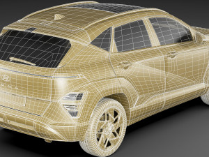 Hyundai Kona 2024 3D-Modell
