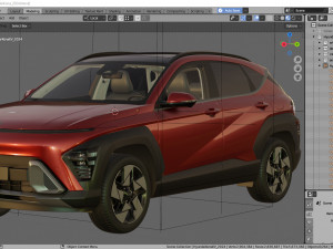 Hyundai Kona 2024 3D-Modell
