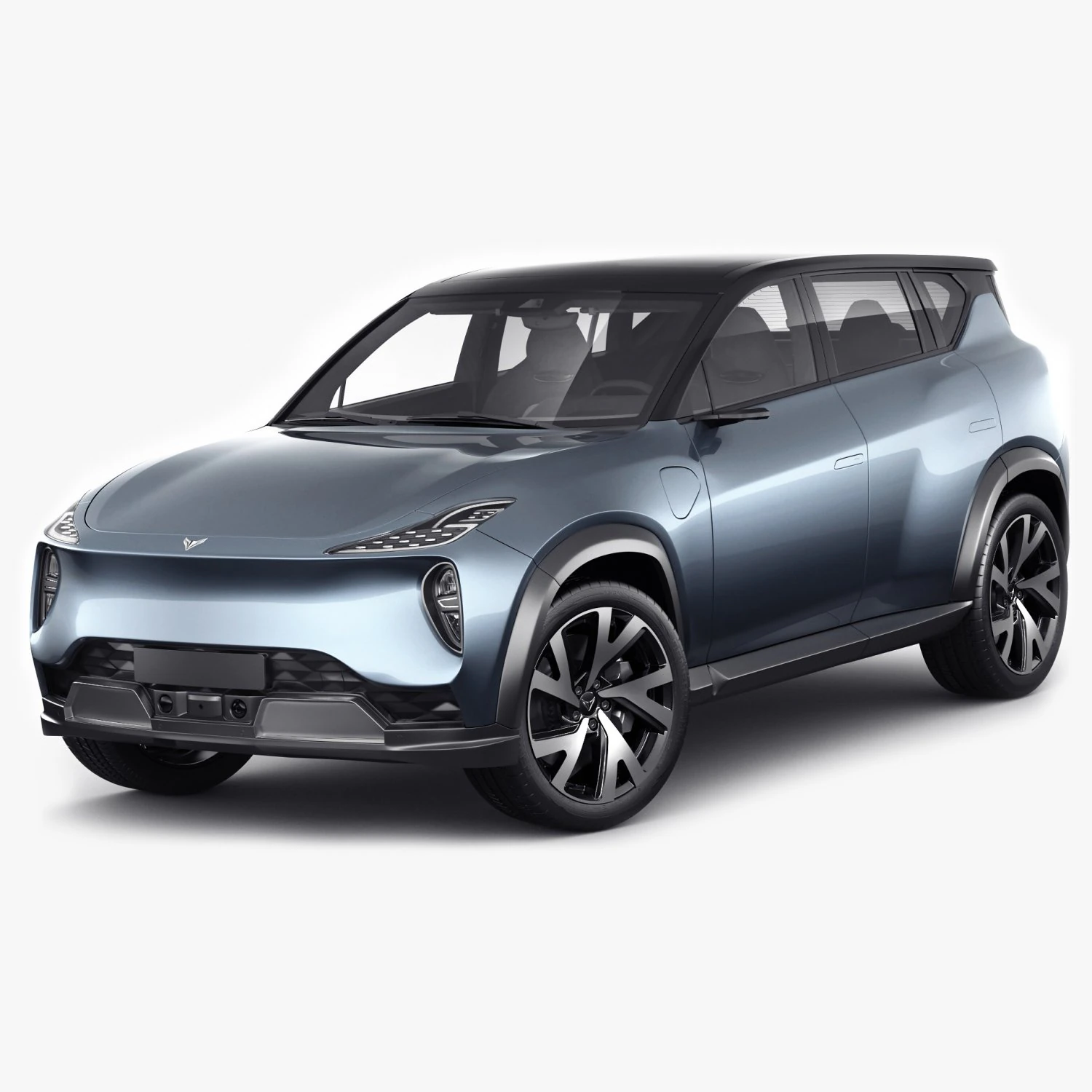 Generic Electric Modern SUV 3D Model .c4d .max .obj .3ds .fbx .stl .blend 