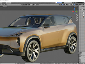 Generic Electric Modern SUV 3D Model