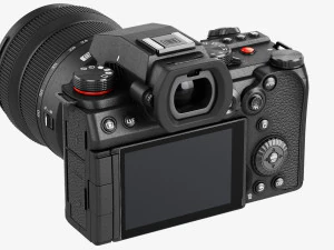 Panasonic Lumix DC-S5 II con obiettivo Modello 3D