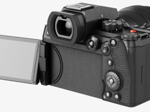 Panasonic Lumix DC-S5 II con obiettivo Modello 3D