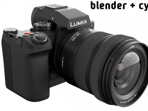 Panasonic Lumix DC-S5 II with lens 3D-Modell
