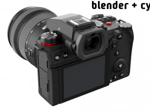 Panasonic Lumix DC-S5 II con obiettivo Modello 3D