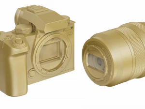 Panasonic Lumix DC-S5 II con obiettivo Modello 3D