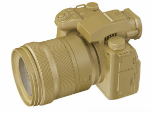 Panasonic Lumix DC-S5 II con obiettivo Modello 3D