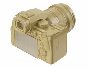 Panasonic Lumix DC-S5 II con obiettivo Modello 3D