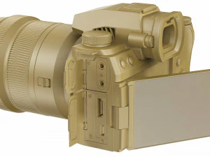 Panasonic Lumix DC-S5 II con obiettivo Modello 3D