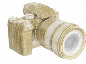 Panasonic Lumix DC-S5 II with lens 3D-Modell