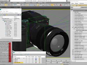 Panasonic Lumix DC-S5 II con obiettivo Modello 3D