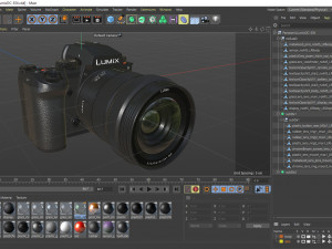 Panasonic Lumix DC-S5 II with lens 3D-Modell