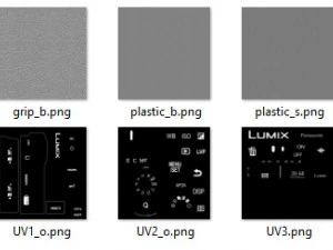 Panasonic Lumix DC-S5 II con obiettivo Modello 3D