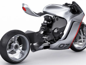 Concept Motorcycle Mono Racr 3D Model