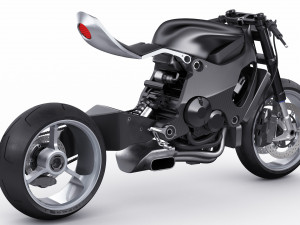 Concept Motorcycle Mono Racr Modèle 3D