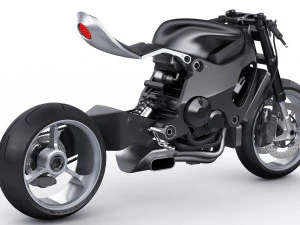 Concept Motorcycle Mono Racr 3D Model