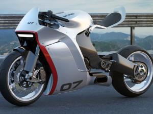 Concept Motorcycle Mono Racr Modèle 3D