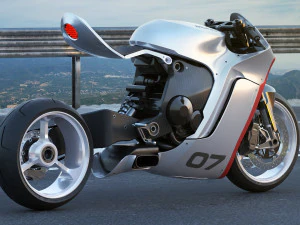 Concept Motorcycle Mono Racr 3D Model