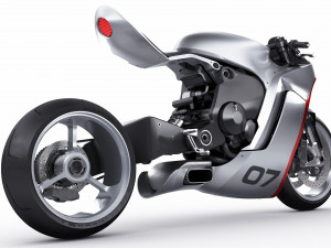 Concept Motorcycle Mono Racr Modèle 3D