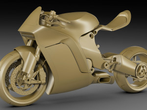 Concept Motorcycle Mono Racr Modèle 3D