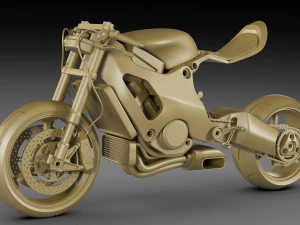 Concept Motorcycle Mono Racr 3D Model