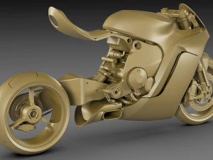 Concept Motorcycle Mono Racr 3D Model