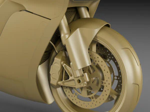 Concept Motorcycle Mono Racr 3D Model