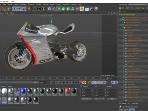 Concept Motorcycle Mono Racr 3D Model