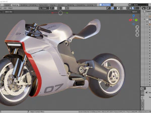 Concept Motorcycle Mono Racr 3D Model