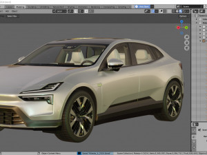 Polestar 4 2024 3D 模型