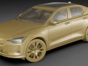 Polestar 2 2024 3D मॉडल