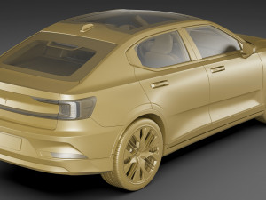 Polestar 2 2024 3D मॉडल