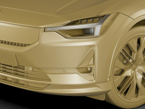 Polestar 2 2024 3D मॉडल