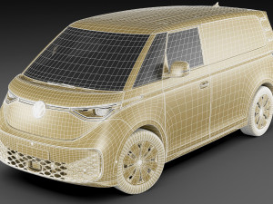 Volkswagen IDBUZZ Cargo Van 2023 3D 模型
