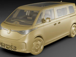 3D Volkswagen IDBUZZ LWB 2024 3D Model