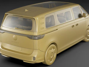3D Volkswagen IDBUZZ LWB 2024 3D Model