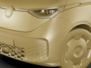 3D Volkswagen IDBUZZ LWB 2024 3D Model