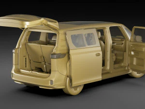 3D Volkswagen IDBUZZ LWB 2024 3D Model