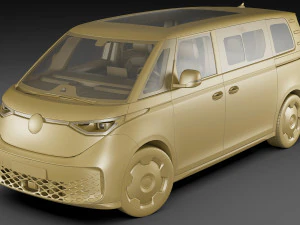 3D Volkswagen IDBUZZ LWB 2024 3D Model