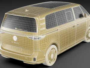 3D Volkswagen IDBUZZ LWB 2024 3D Model