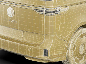 3D Volkswagen IDBUZZ LWB 2024 3D Model