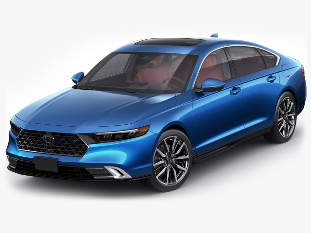 Honda Accord 2023 3D Model .c4d .max .obj .3ds .fbx .stl .blend 