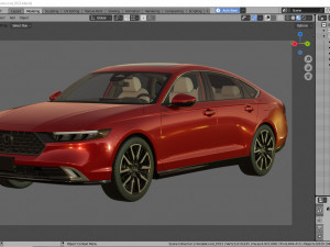 Honda Accord 2023 3D Model