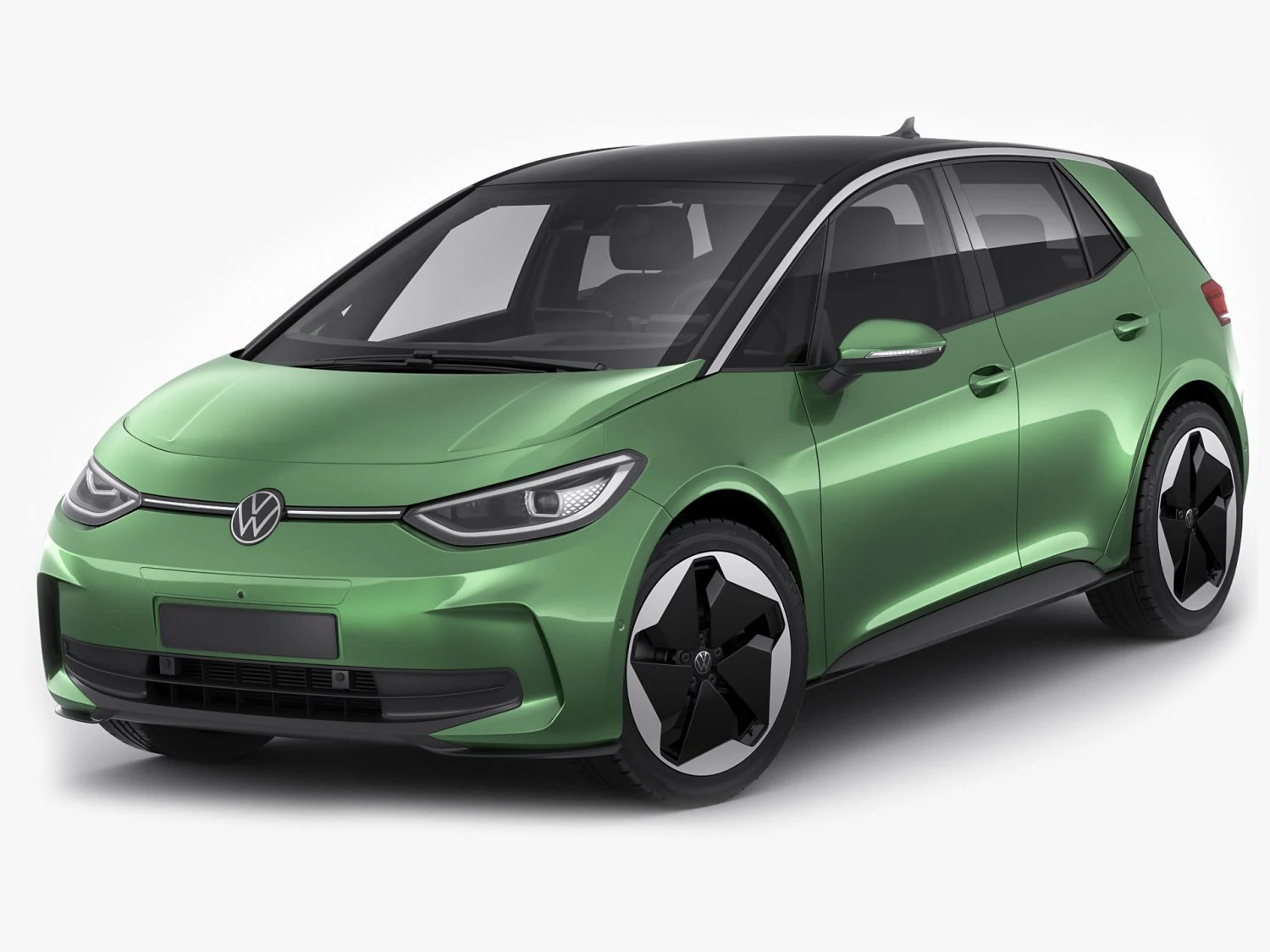 VW ID3 2024 3D Model .c4d .max .obj .3ds .fbx .stl .blend