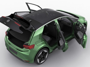VW ID3 2024 3D Model