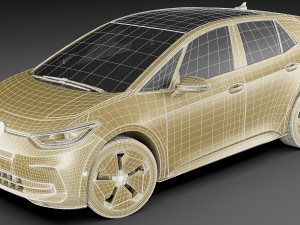 VW ID3 2024 3D Model