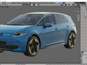VW ID3 2024 3D Model