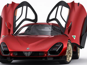 Alfa Romeo 33 Stradale 2024 3D Model