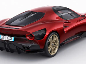 Alfa Romeo 33 Stradale 2024 3D Model
