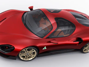 Alfa Romeo 33 Stradale 2024 3D Model