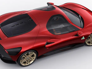 Alfa Romeo 33 Stradale 2024 3D Model
